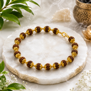 Golden Rudraksha Divine Bracelet